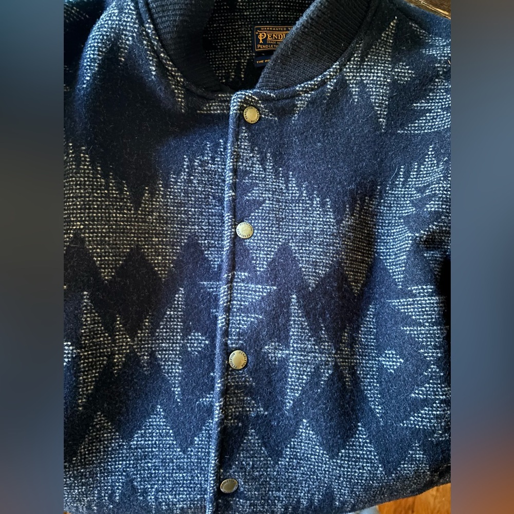 Pendleton Black and Gray Bomber Jacket - image 4